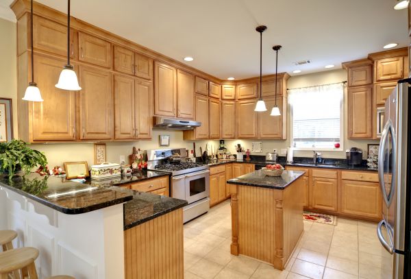 Maple Kitchen Cabinet Repair in The Colony